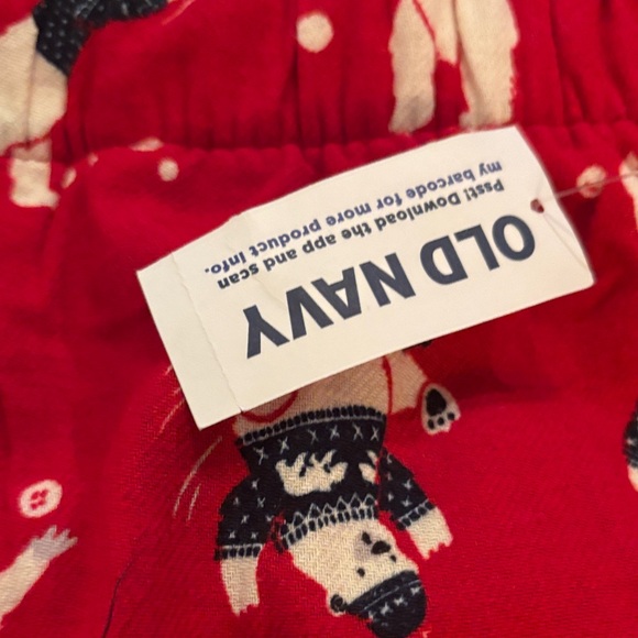 Old Navy Red Polar Bear Flannel  Pajama Bottoms - Picture 2 of 6